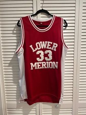 1995 Kobe Bryant Burgundy Lower Merion High School Jersey Men Size Large Lakers