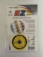 Authentic 2023 Color Coded EZ Tabs NEC Code NFPA/Formula G(QR)+Ohms law sticker*