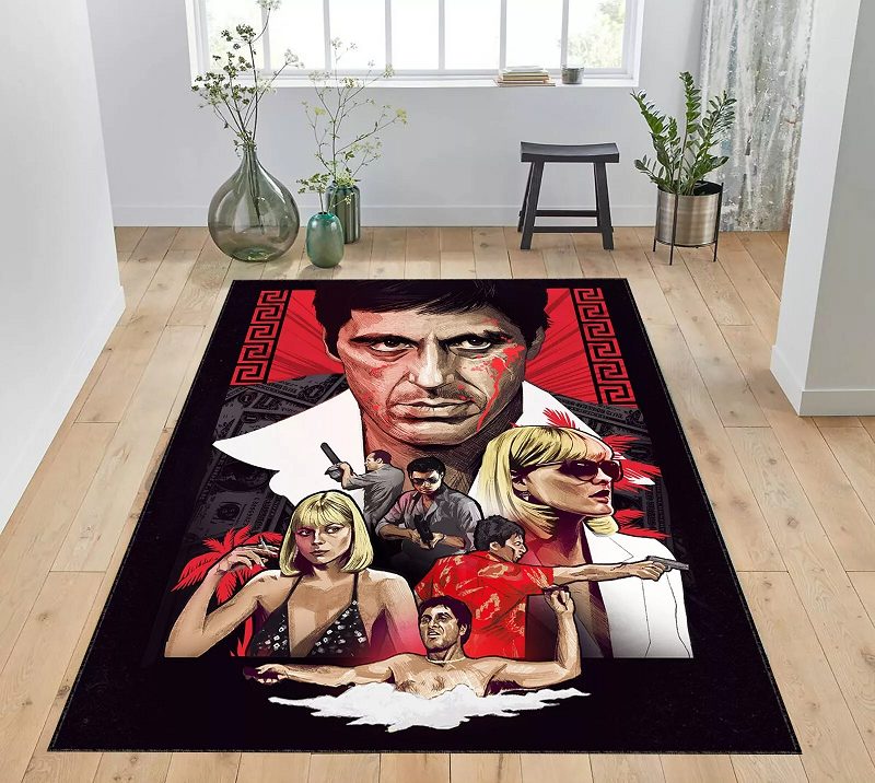 Scarface The World is Yours, Scarface Rug Movie Premium Rectangle