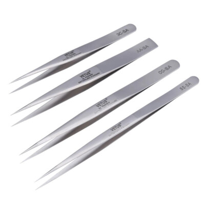 Stainless Steel VETUS Tweezers Precise Sharp Hand Tool 00-SA 3C-SA AA-SA SS-SA
