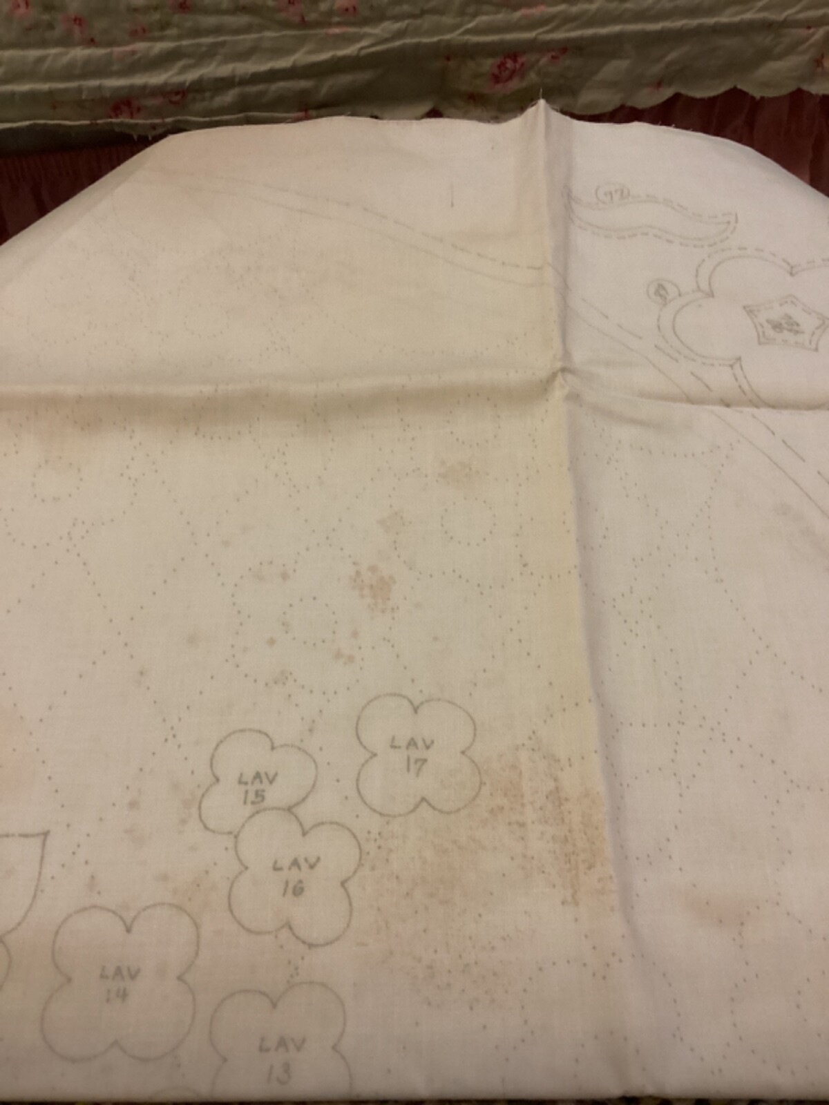 Vintage Home Arts Needlecraft Applique Quilt Top Kit eBay