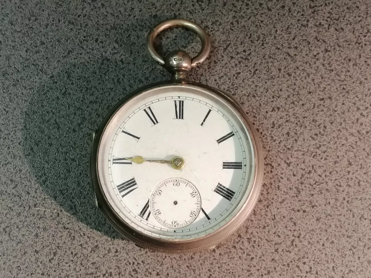 Silver antique shop pocket watch
