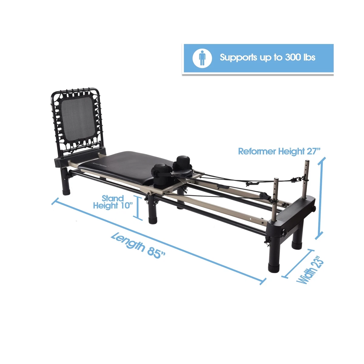 AeroPilates Premier Studio 700 Reformer for Strength Exercise Training with  C