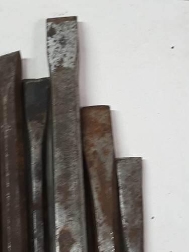 Vintage Lot Of Heavy Duty Chisels & Punches - Picture 8 of 12