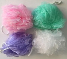 Bath Sponges Bath Loofahs Mesh Pouf Shower Wash Ball Large 4 Packs 60g Each