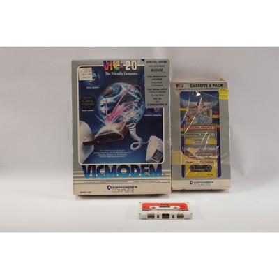 Vintage Commodore VICMODEM 1600 Modem & extras for Vic-20 - Untested, See Notes