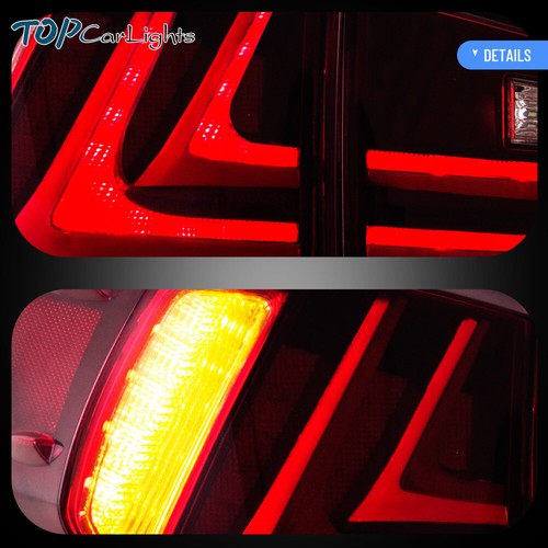 VLAND LED Tail Lights For Lexus IS250 IS350 ISF 2006-2013 Red Rear Brake Lamp x2 - Picture 5 of 13