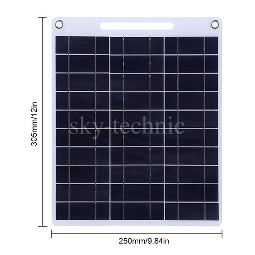 30W 5V Solar Panel Power Bank Portable Camping Hiking Phone Charger 2 USB Port - Picture 12 of 13