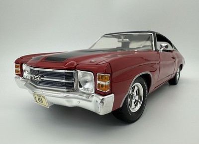 Maisto Chevrolet Chevelle SS 1971 Rot Schwarz 1:18 Modellauto Muscle Car