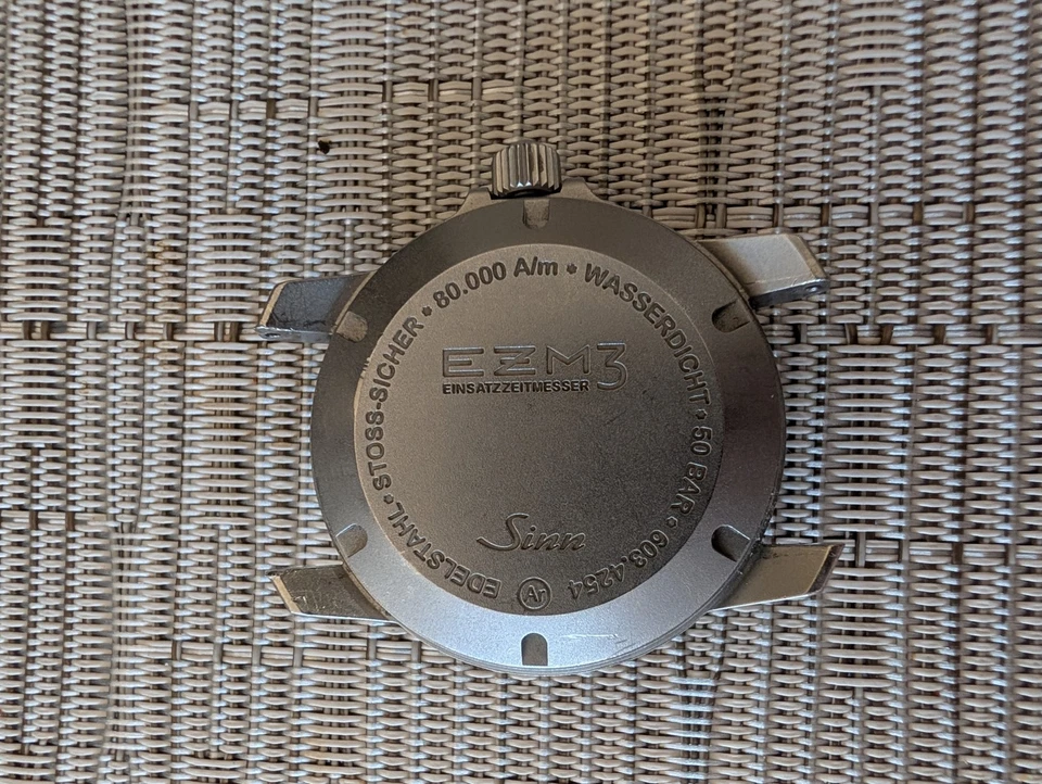 Reloj automático para hombre Sinn 603.EZM3 fecha esfera negra 41 mm Foto 4 de 4