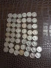 ROLL OF 50 SILVER MERCURY DIMES - CIRCULATED MIXED DATES #2