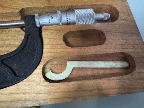 Scherr-Tumico Mikrometer Präzisionsmesswerkzeug Instrument mit Holzkoffer - Bild 7 von 12