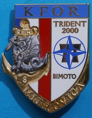 OPEX Abzeichen nummeriert der 8. RPIMa - KFOR - Trident 2000 - BIMOTO