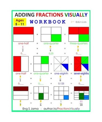 Adding Fractions Visually Workbook Third Edition, Jama, Eng S