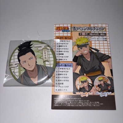 Naruto Shippuden Shikamaru Nara Can Badge Pin Official Character Goods New