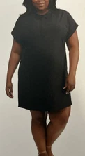 Womens Hi-Tec Black Short Sleeve Active Comfort Dress, Size X-Large Adjustable