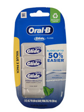 NEW 3 Pack Oral B Glide Pro Health Deep Clean Floss Cool Mint 131.2 YD ORIGINAL