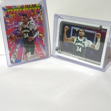 Topps Giannis Antetokounmpo Bucks 2024-25 Power Players/Flagship Lot (2) PP-1 54
