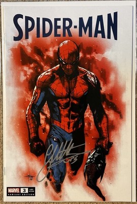 SIGNED WITH COA Spider-Man #3 - Gabriele Dell'Otto Retailer Exclusive Variant