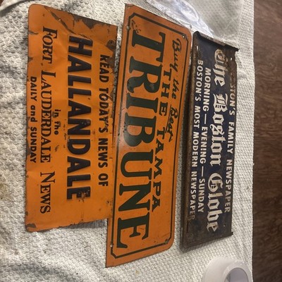 newspaper advertising sign lot