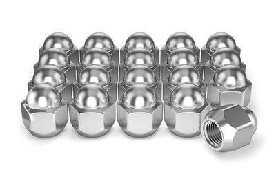 20 Pack M12x1.25 Factory Style Lug Nuts for Select Subaru Chrome Dome Top Acorn