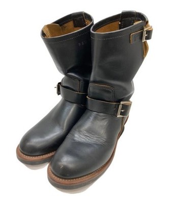 Red Wing Boots Engineer Stiefel 2966 Leder Schwarz Größe 7,5D