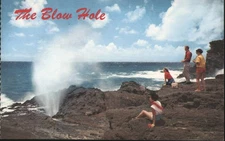 Honolulu,HI Blow Hole,Oahu,Hawaii Honolulu County R. Wenkam Chrome Postcard