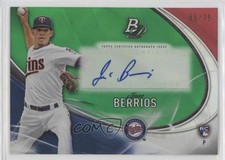 2016 Bowman Platinum Rookie/Veterans Green 55/75 Jose Berrios #PA-JB Auto 1u6