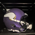 Justin Jefferson Auto Full Size Helmet Signed Beckett Authentication