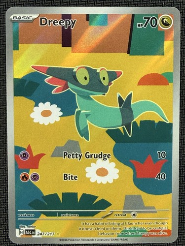 Pokemon TCG: Dreepy Illustration Rare Holo ME: Ascended Heroes 247/217 NM