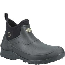 Mens Cotswold Coleford Pull On Rubber Chelsea Ankle Wellie Boots Sizes 7 to 12