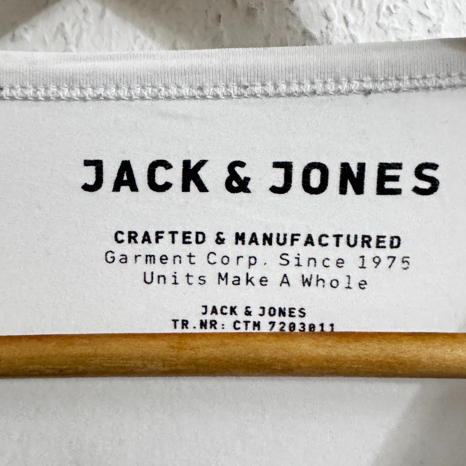 Jack & Jones Essential White V Neck T-Shirt image 5