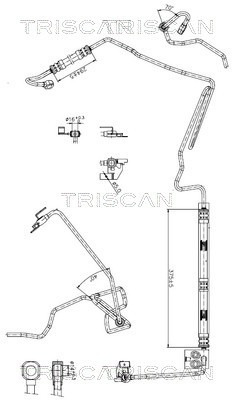 Hydraulikschlauch Servoleitung - Triscan 8516 29010-image