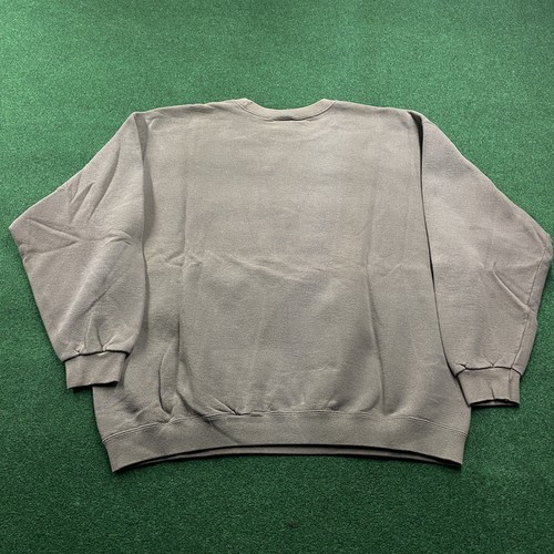 Vintage Nike Sweatshirt Mens L Brown 90S Tonal Swoosh Embroidered Sweater USA - Picture 3 of 9