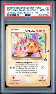 Birthday Pikachu Psa 10 | eBay