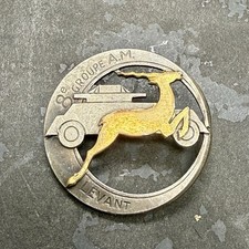 WWII French 8th Group Motorized Armored MG Badge Levant Original