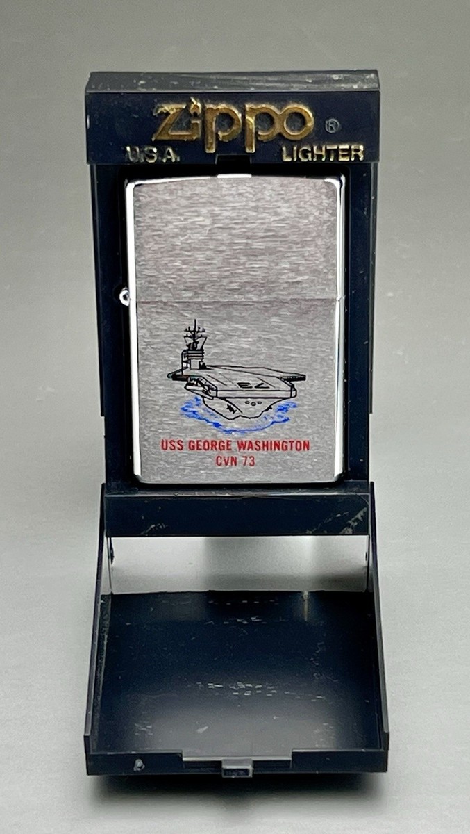その他 USS E WASHINGTON CVN-73 Zippo Vintage Working US Navy USS GEORGE WASHINGTON CVN-73 Zippo