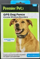 Premier Pet GPS Dog Fence Collar Circular Wireless Boundary BRAND NEW 20lbs 