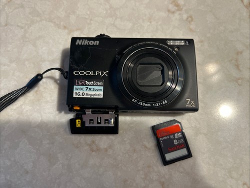 Nikon COOLPIX S6100 16.0MP Digital Camera 7X Wide Zoom USED UNTESTED FAST SHIP - Picture 8 of 8