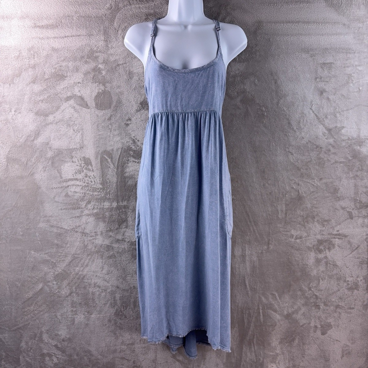 knee length dresses for ladies Washedchambray / L main image 0