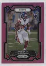 2023 Panini Prizm Rookies Pink Prizm Eric Gray #377 0x06