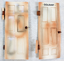 Two  1990s WWF WWE Grapple Gear Doors - Goldust & The Rock