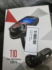 T10 Bluetooth FM Transmitter Wireless MP3, Hands Free, USB Charger, LCD, Black