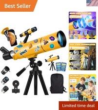 Telescope for Adults  Kids, 80mm Aperture 500mm Portable Refractor Telescope...