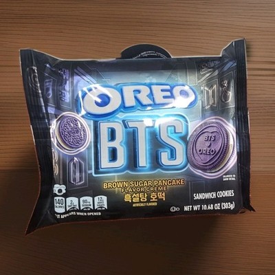 New BTS Limited Edition Oreo Brown Sugar Pancake Sandwich Cookies 10.68 OZ