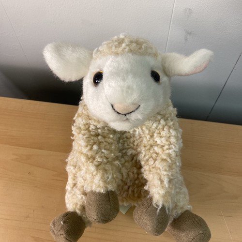 Folkmanis Lamb Hand Puppet 8” Sheep Farm Animal Toy - Picture 2 of 7