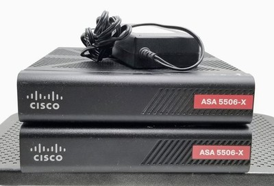 LOT OF (2) Cisco ASA 5506-X ASA5506 Firewall Security Appliance