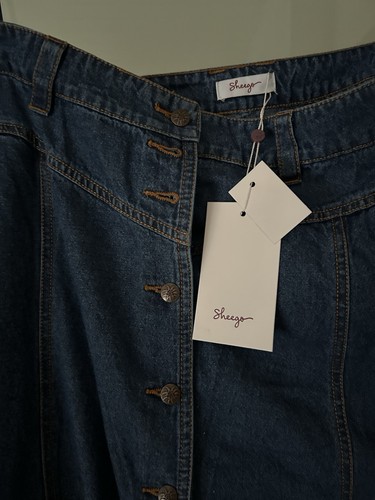 Trachten Jeans-Rock Sheego 44 Neu Stickerei Denim - Bild 3 von 8