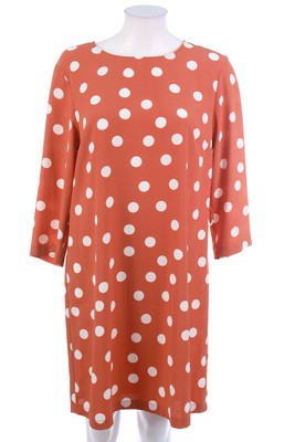 PRIMARK Kleid Shiftkleid Punkte XL apricot off-white
