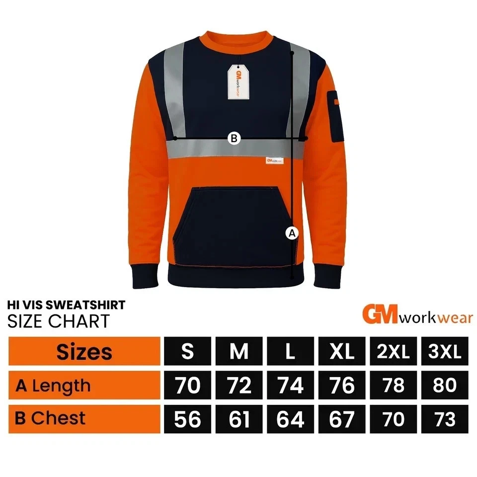 Reflective torso bands and relaxed workwear fit